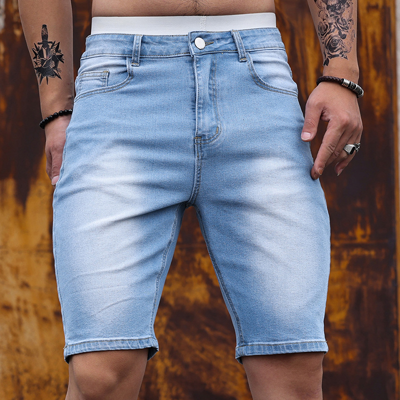 Men'S Shoes For Jeans - 2026 Mens Stretch Denim Shorts Summer