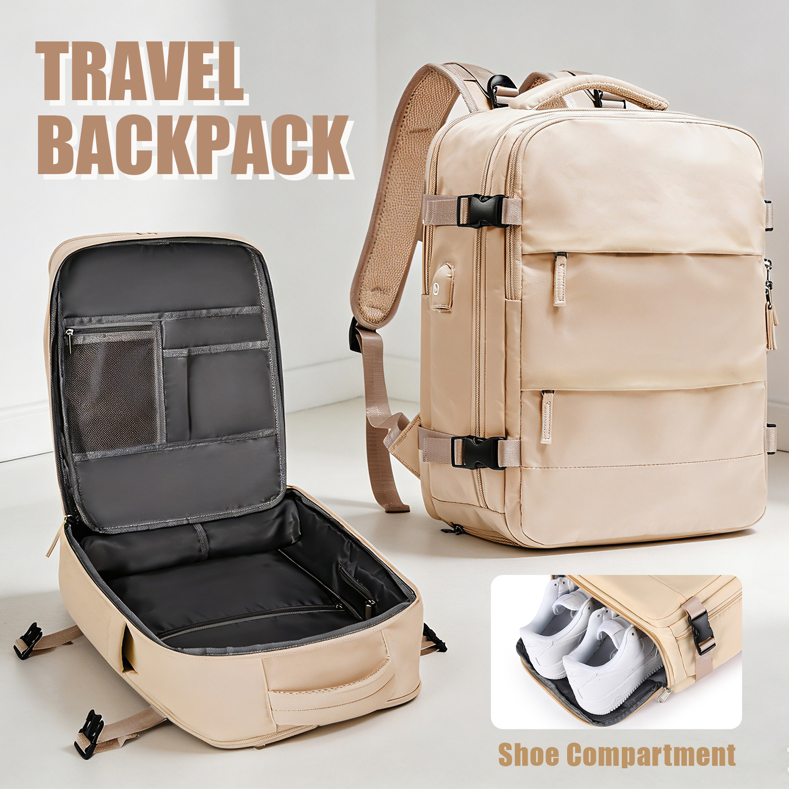 Men Shoes Men - Large Travel Backpack for Men Women,