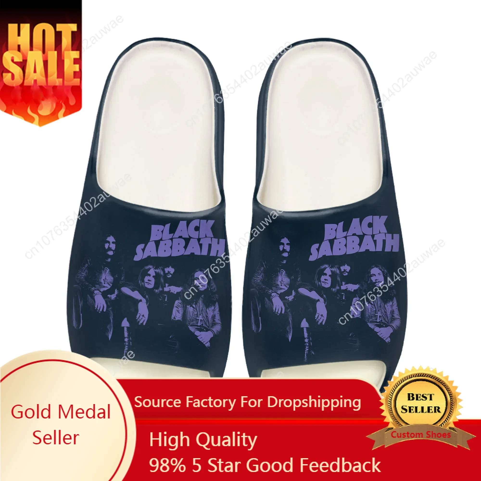 Men Shoes Black - Black Heavy Metal Band Sabbath Soft