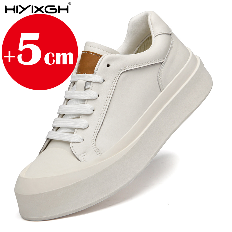 Men's genuine leather sneakers - Men'S Shoes To Increase Height avaliação e preço