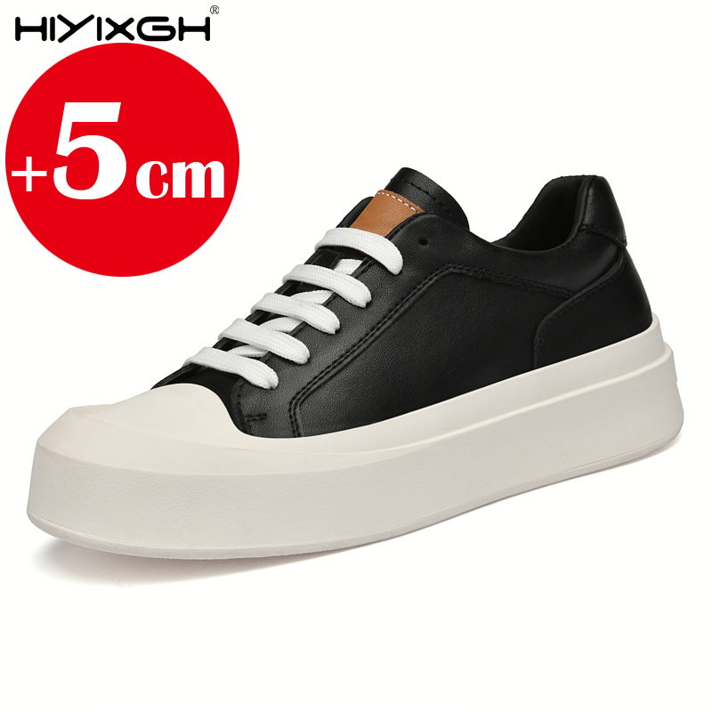 Men's genuine leather sneakers - Men'S Shoes To Increase Height avaliação e preço