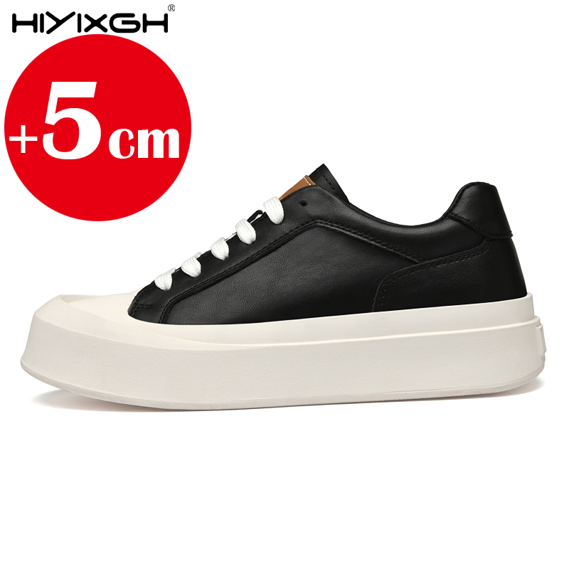 Men's genuine leather sneakers - Men'S Shoes To Increase Height avaliação e preço