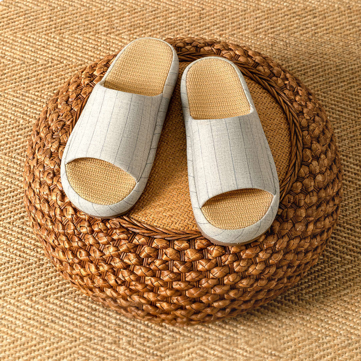 Summer Women Home Slippers Lin - Men'S Shoes To Women'S Size avaliação e preço