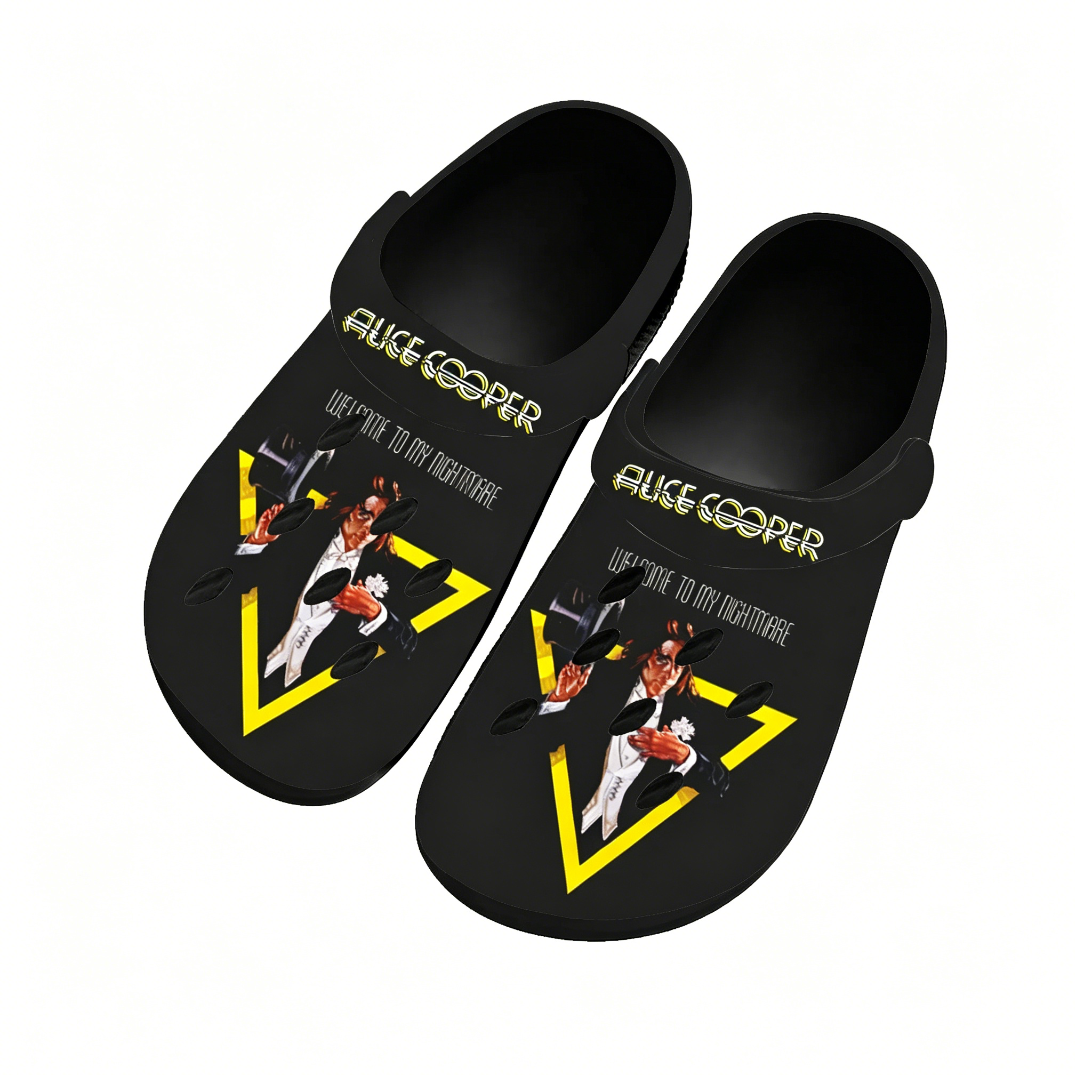 Hot Alice Cooper Horror Water  - Men Shoes Black avaliação e preço