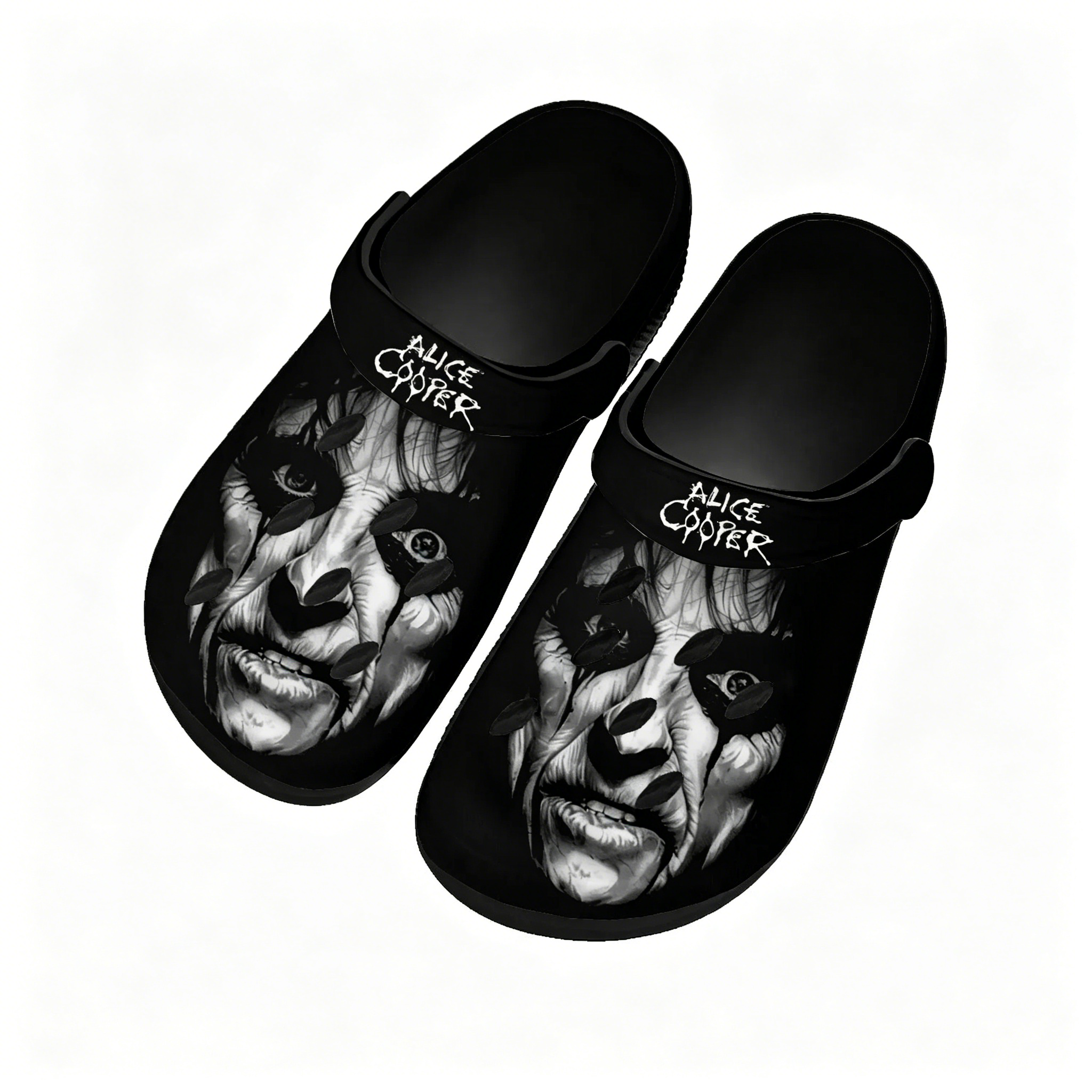 Hot Alice Cooper Horror Water  - Men Shoes Black avaliação e preço