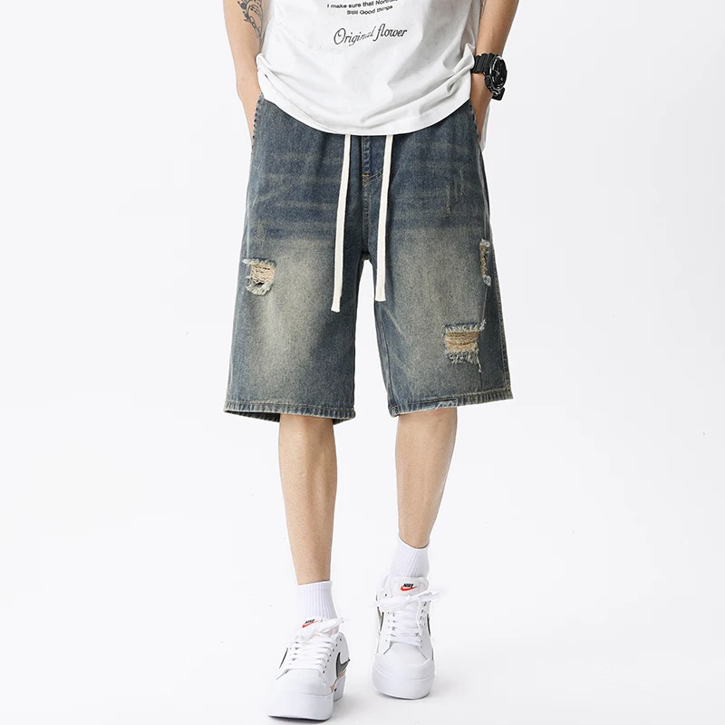 Summer Thin Denim Shorts Men's - Men'S Shoes For Jeans avaliação e preço