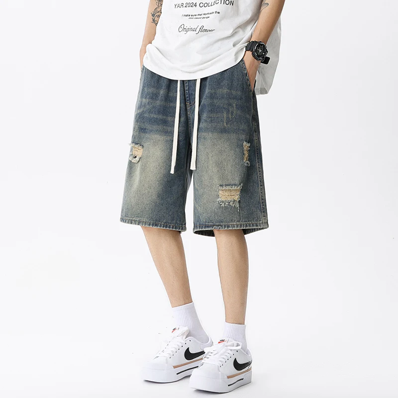 Summer Thin Denim Shorts Men's - Men'S Shoes For Jeans avaliação e preço