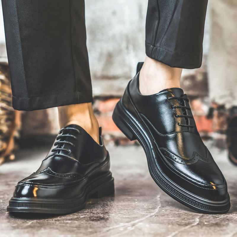 Men's Height Increasing Leathe - Men Shoes For Wedding avaliação e preço