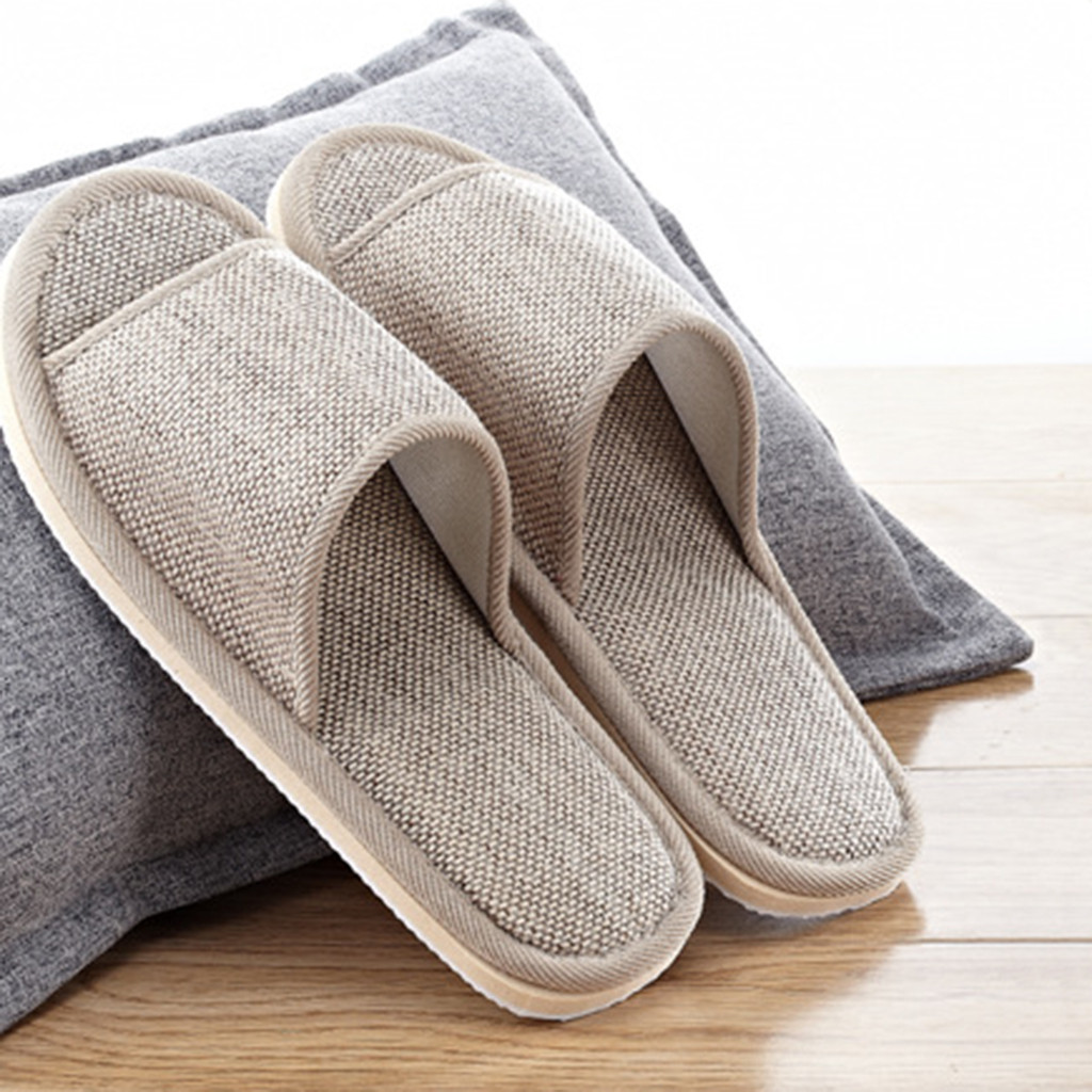 Linen Slippers For Men And Wom - Men'S Shoes To Women'S Size avaliação e preço