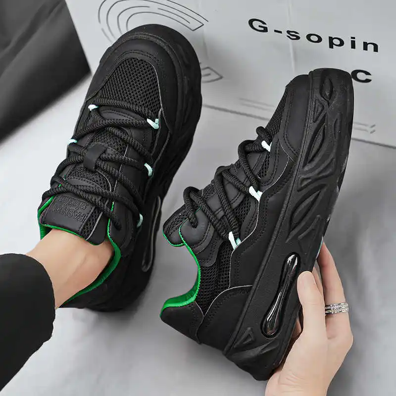 Black Does Not Slip Man's Snea - Men Shoes Black avaliação e preço
