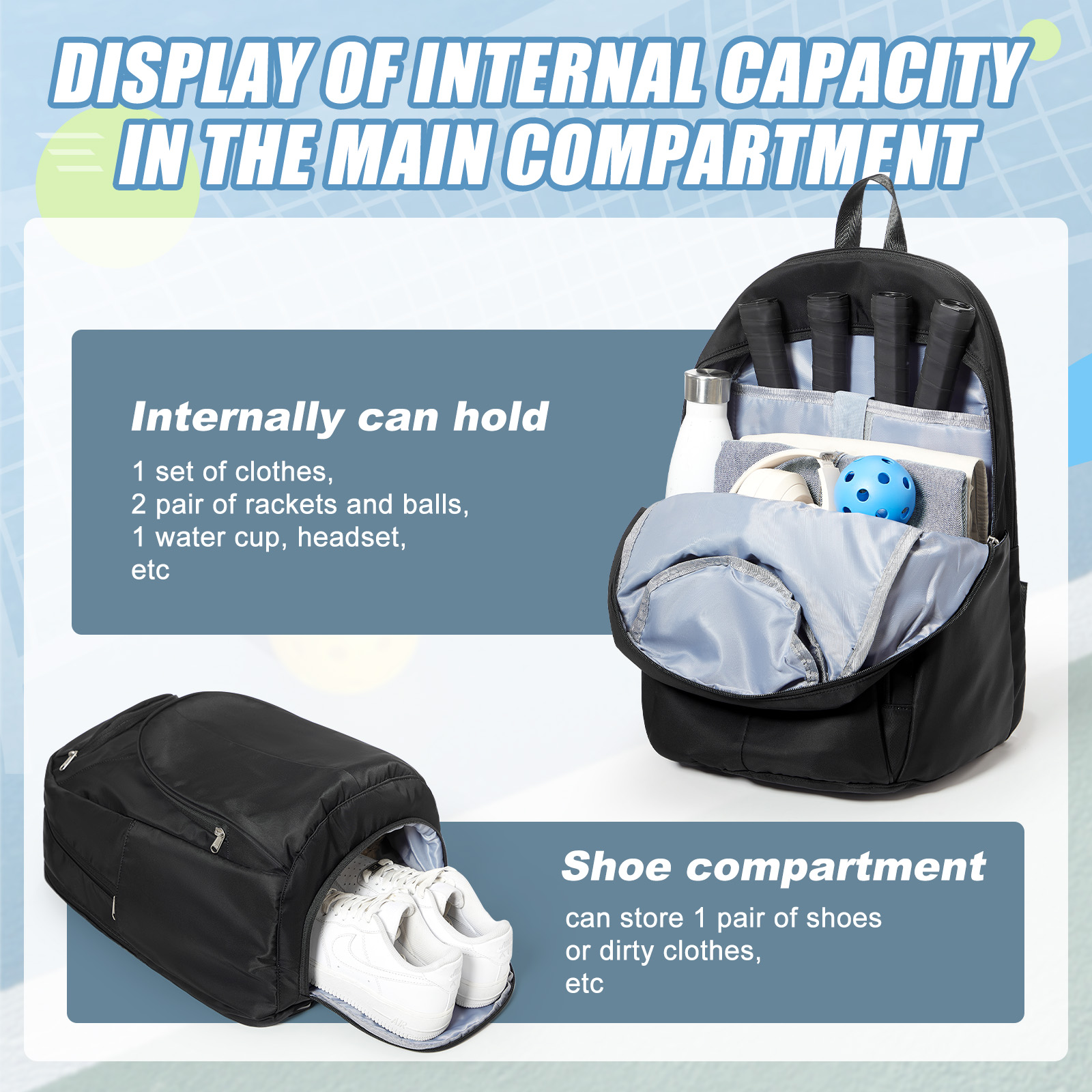 Tennis Bag Tennis Backpack 2 R - Men Shoes Men avaliação e preço