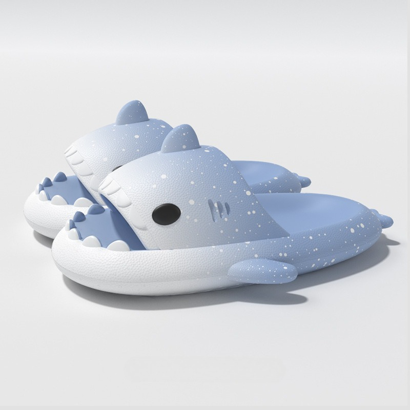 Cute Cartoon Shark Slippers Fo - Men'S Shoes To Women'S Size avaliação e preço
