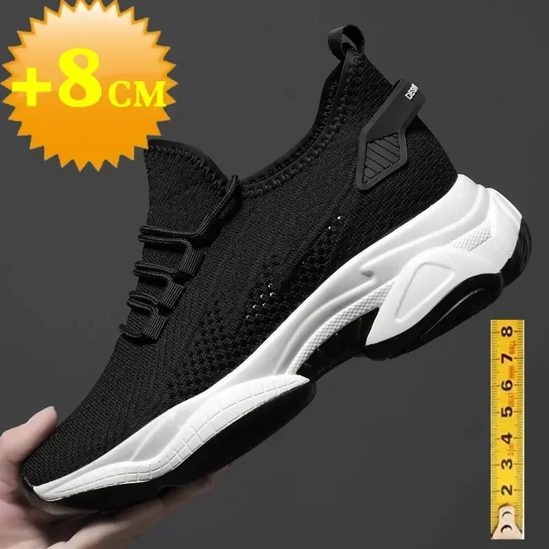 Increasing Men Sneakers Casual - Men Shoes Size Chart avaliação e preço