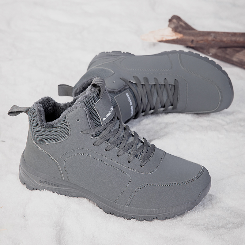 Winter Men's Boots Warm Plush  - Men Shoes Everyday avaliação e preço