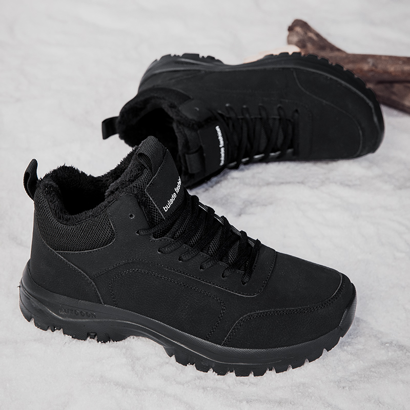 Winter Men's Boots Warm Plush  - Men Shoes Everyday avaliação e preço