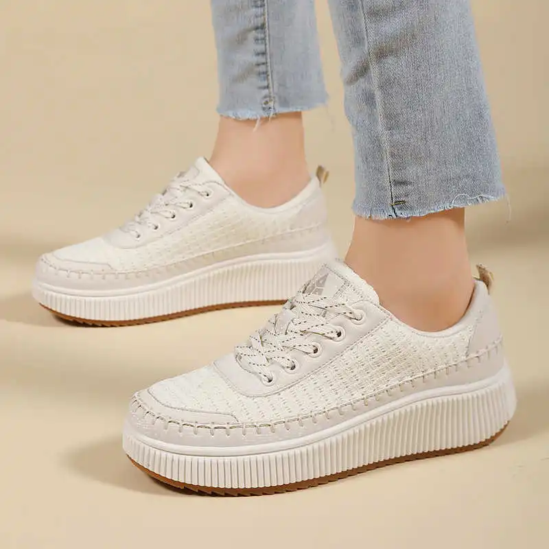 Brown Shoes Woman Flats Autumn - Men Shoes White Colour avaliação e preço