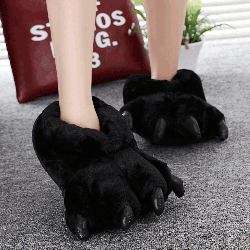 Size 35-43 Black Animal Paw Sh - Men Shoes Black avaliação e preço