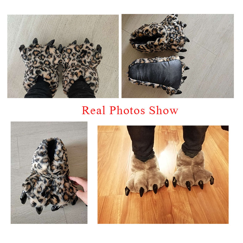 Size 35-43 Black Animal Paw Sh - Men Shoes Black avaliação e preço