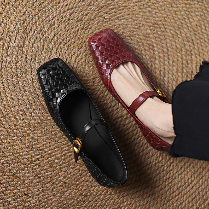 Woven Flat Bottom Mary Jane Wo - Men Shoes Men avaliação e preço