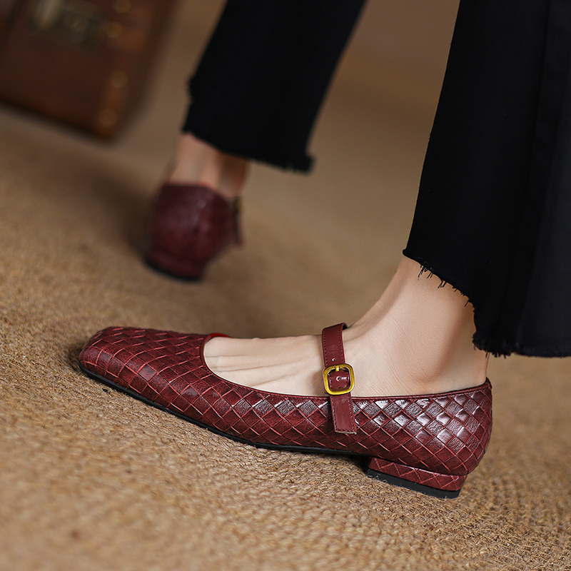 Woven Flat Bottom Mary Jane Wo - Men Shoes Men avaliação e preço