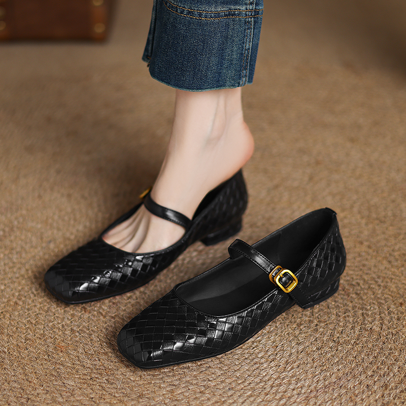 Woven Flat Bottom Mary Jane Wo - Men Shoes Men avaliação e preço