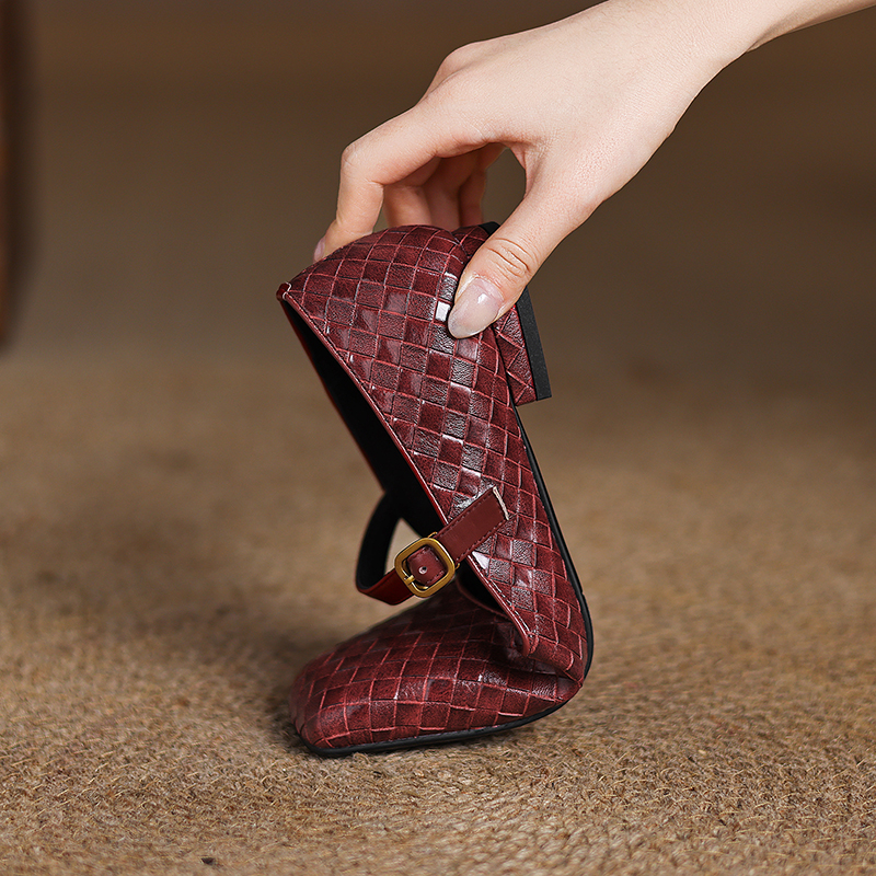 Woven Flat Bottom Mary Jane Wo - Men Shoes Men avaliação e preço