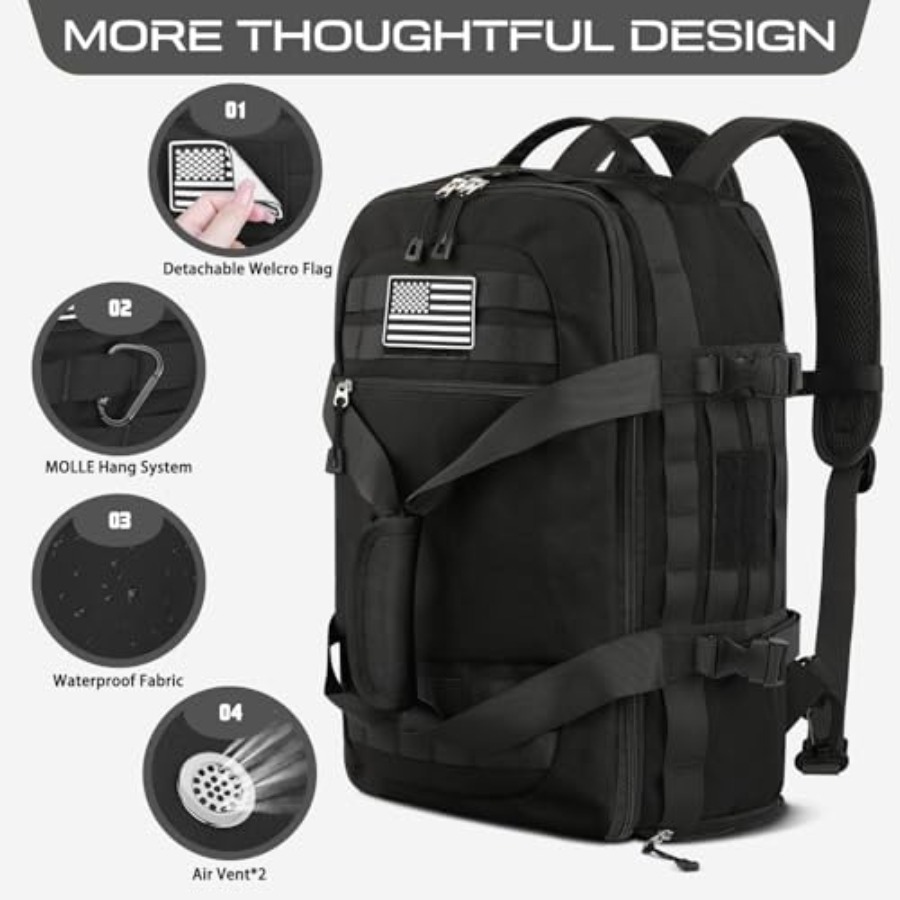 Gym Bags for Men Tactical Duff - Men Shoes Men avaliação e preço