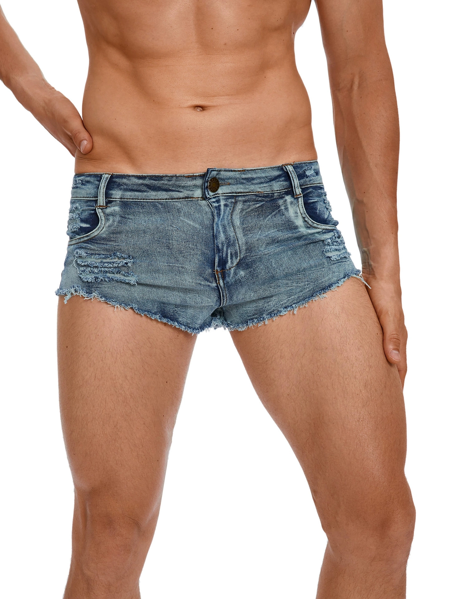 Men's Tight Low Waist Jeans Sh - Men'S Shoes For Jeans avaliação e preço