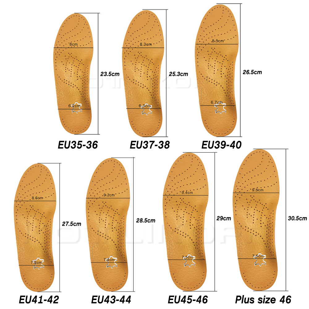 Leather Orthotic Insole For Fl - Men'S Shoes X Wide avaliação e preço