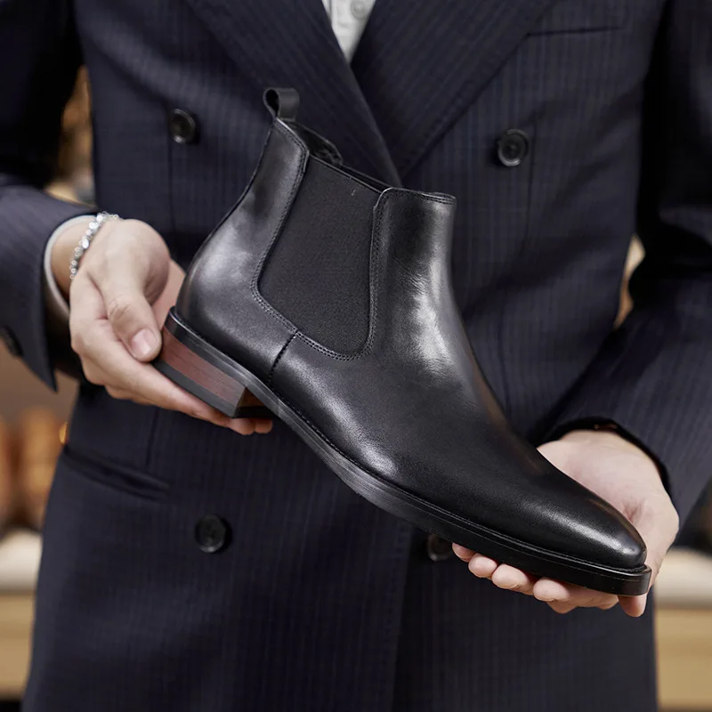 Retro Elegant Mens Chelsea Boo - Men Shoes For Wedding avaliação e preço