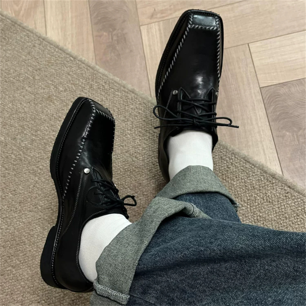 Derby Shoes for Men British St - Men Shoes For Wedding avaliação e preço