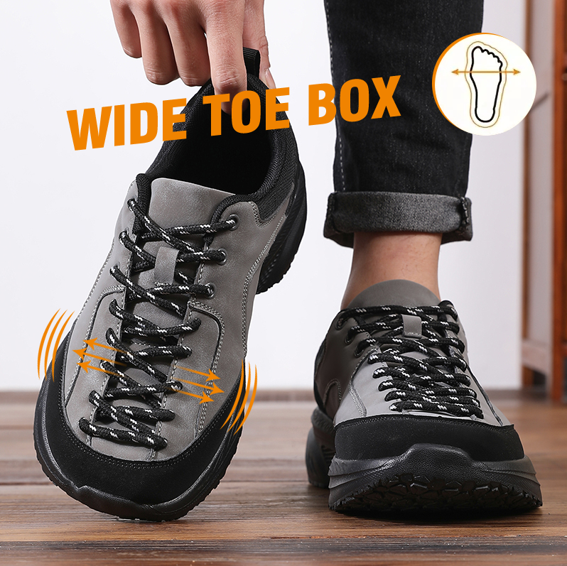 Men Wide Suede Hiking Shoes No - Men'S Shoes Zero Drop avaliação e preço
