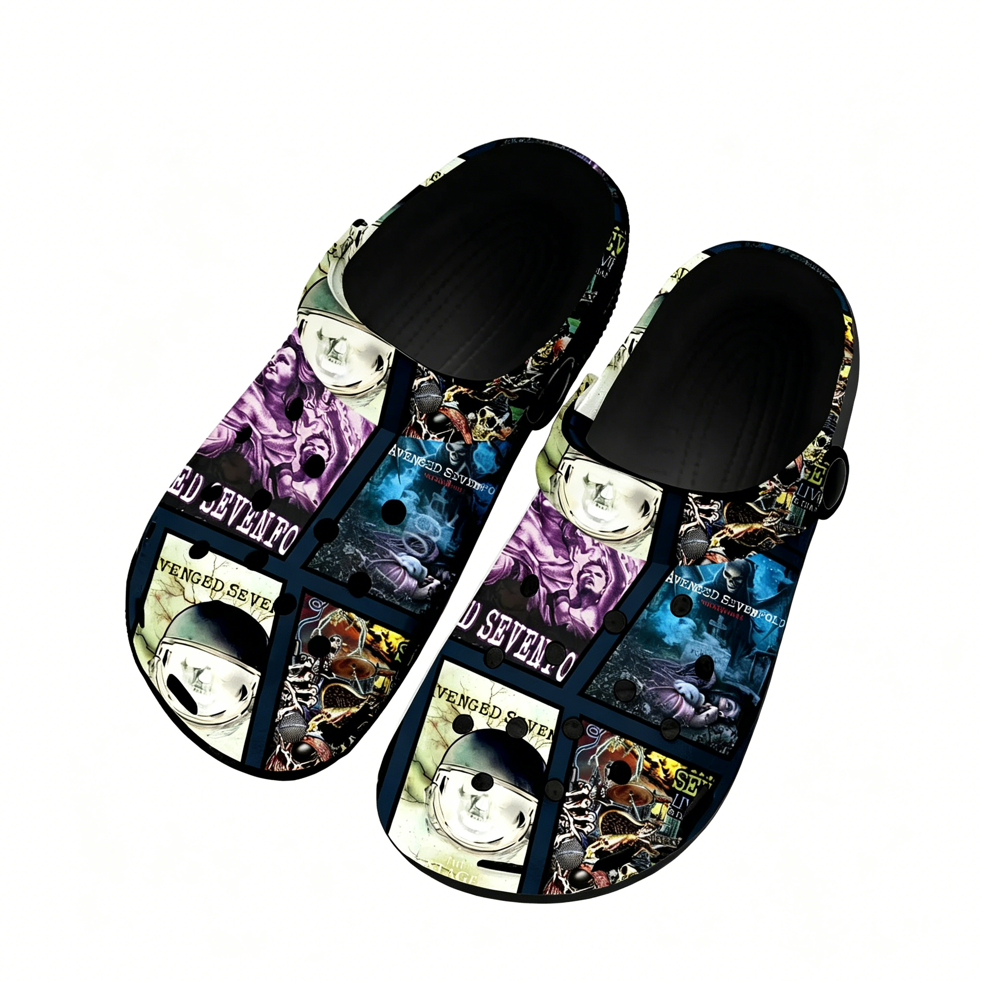 Avenged Sevenfold Water Shoes  - Men Shoes Black avaliação e preço