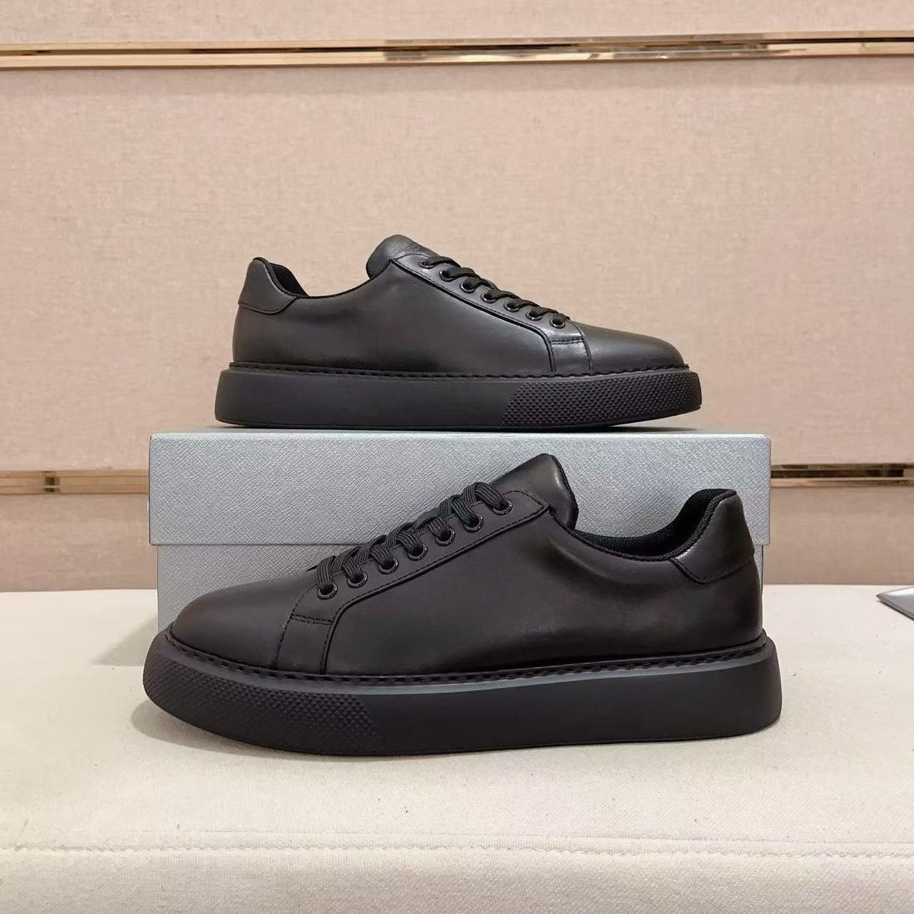 Luxury Genuine Leather Sneaker - Men'S Shoes To Increase Height avaliação e preço