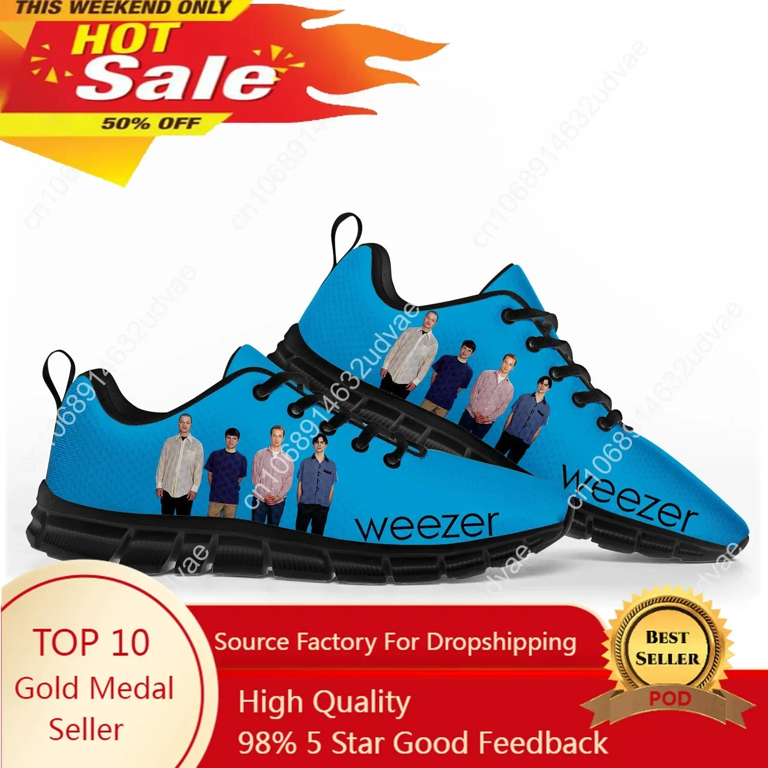Weezer Sports Shoes Mens Women - Men Shoes Black avaliação e preço