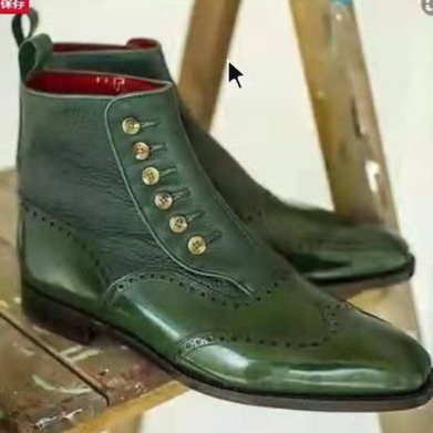 Men's Leather Suede Chelsea Bo - Men Shoes Everyday avaliação e preço
