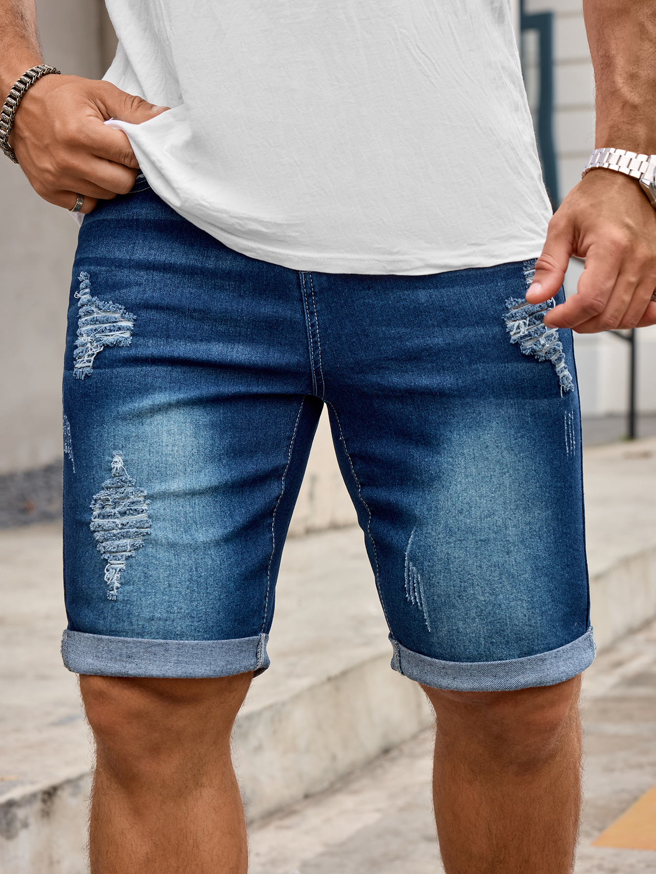 Men Denim Trousers Jeans Short - Men'S Shoes For Jeans avaliação e preço
