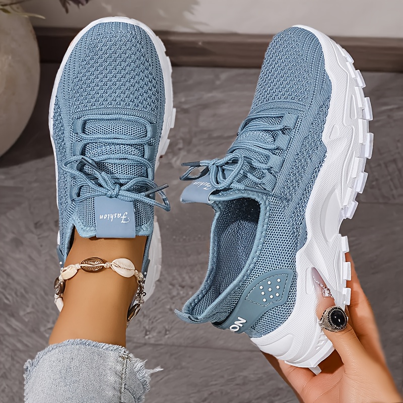 Breathable Knit Sneakers Fashi - Men Shoes Everyday avaliação e preço