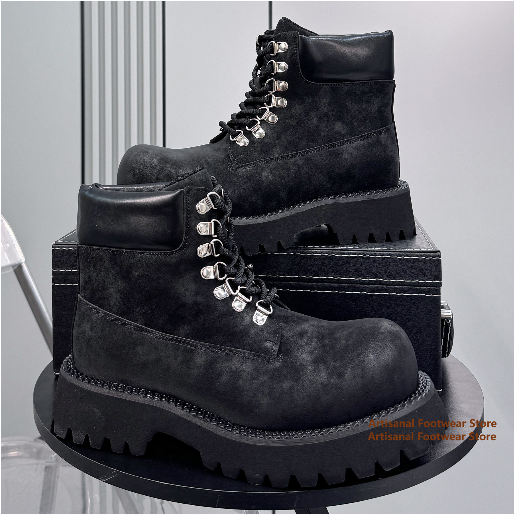 Thick-Soled High Top Men's Boo - Men'S Shoes To Increase Height avaliação e preço