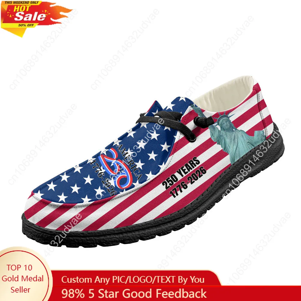 America 250th Anniversary 1776 - Men Shoes Black avaliação e preço
