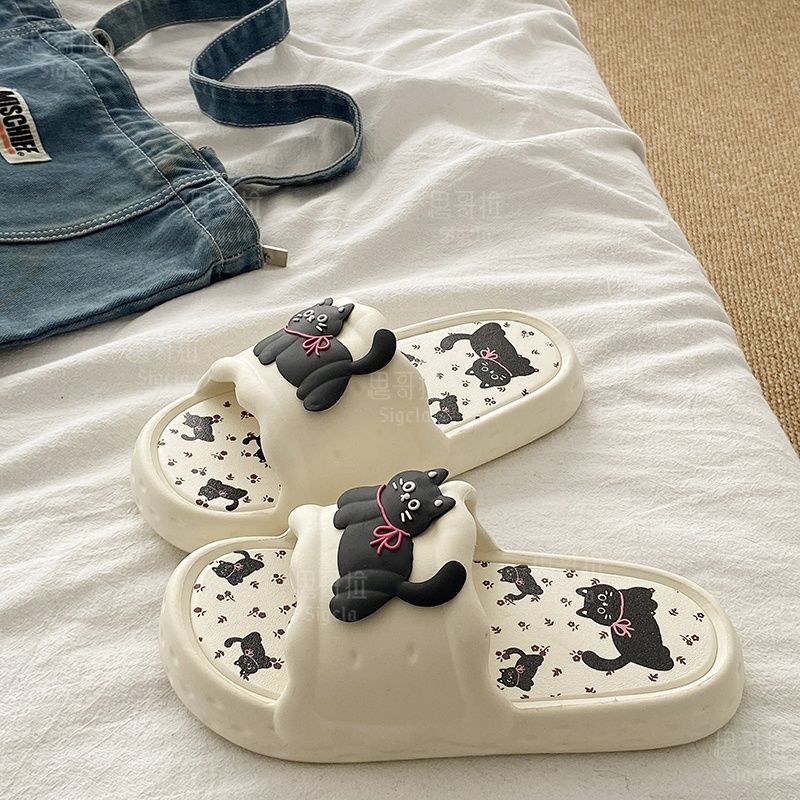 Printting Cute Bear Women Slip - Men'S Shoes To Women'S Size avaliação e preço