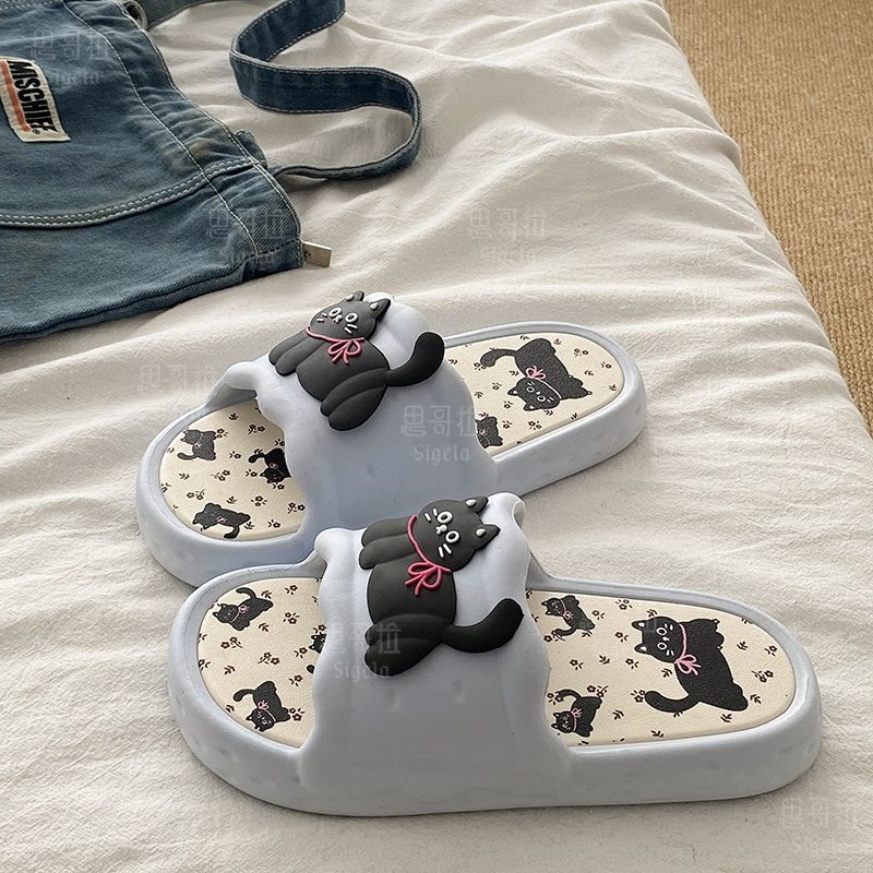 Printting Cute Bear Women Slip - Men'S Shoes To Women'S Size avaliação e preço