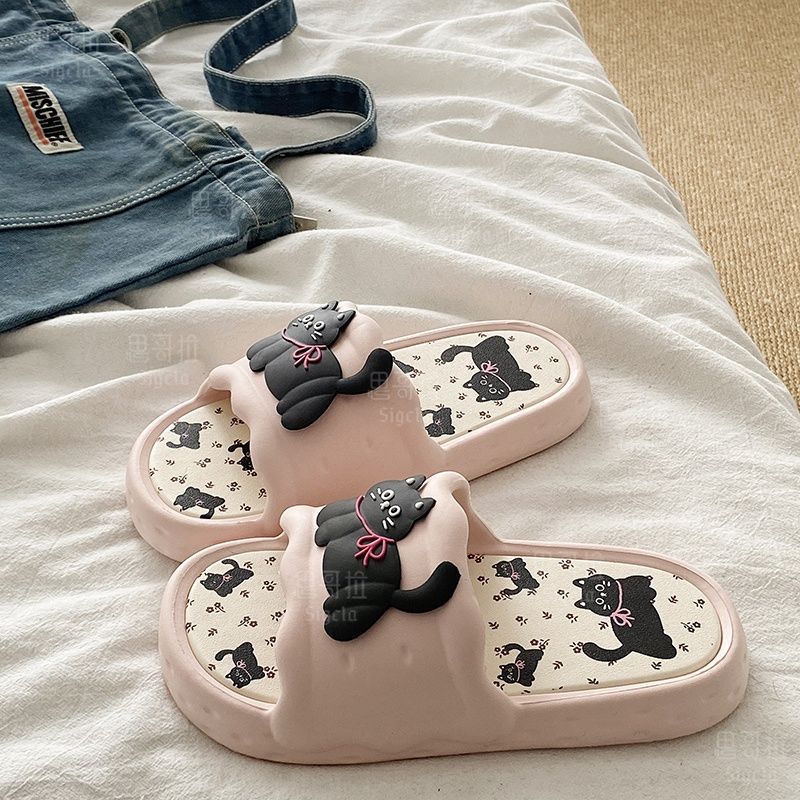 Printting Cute Bear Women Slip - Men'S Shoes To Women'S Size avaliação e preço