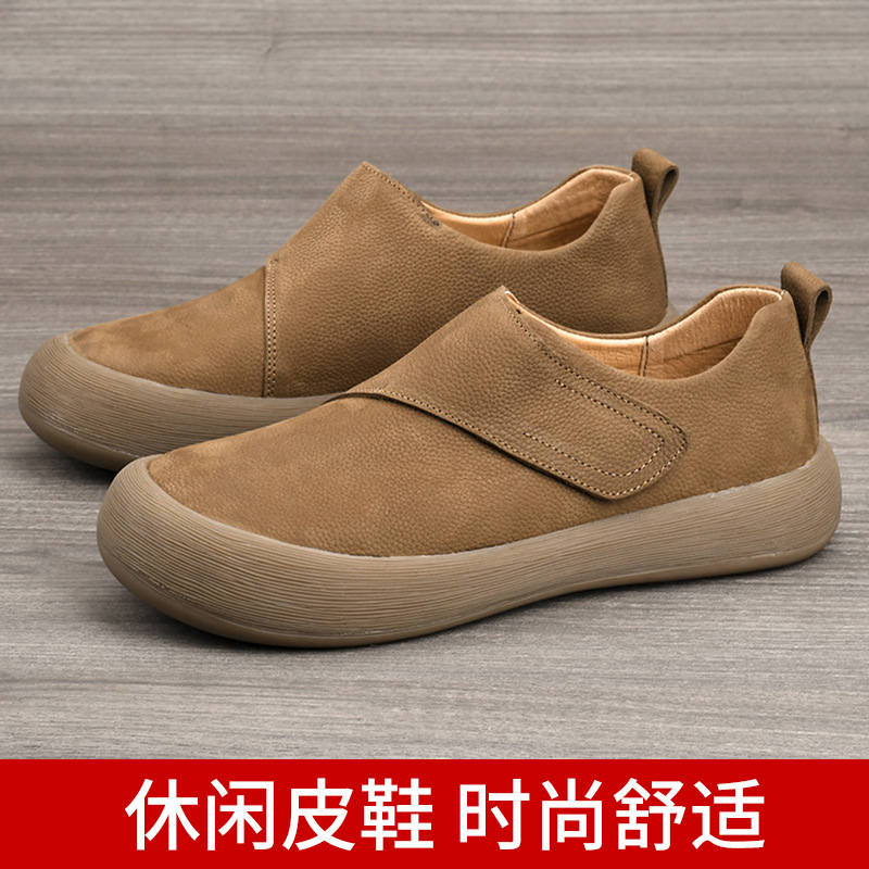 Men's 2026 New Casual Loafers  - Men Shoes Velcro avaliação e preço