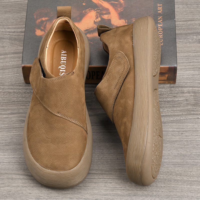 Men's 2026 New Casual Loafers  - Men Shoes Velcro avaliação e preço