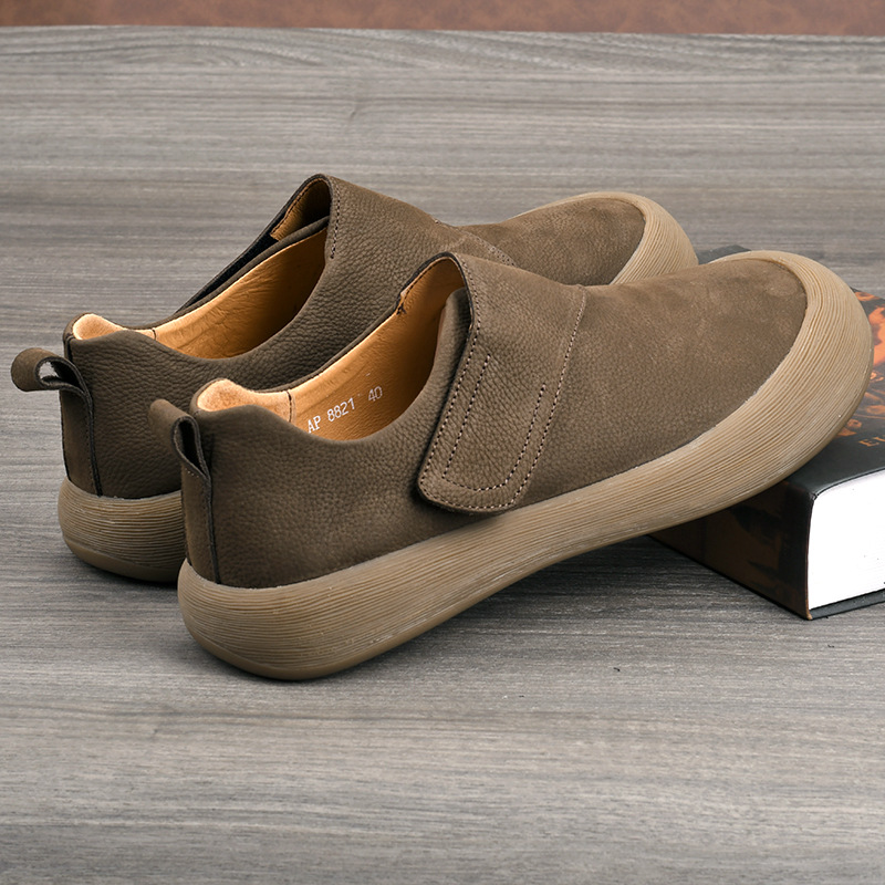 Men's 2026 New Casual Loafers  - Men Shoes Velcro avaliação e preço