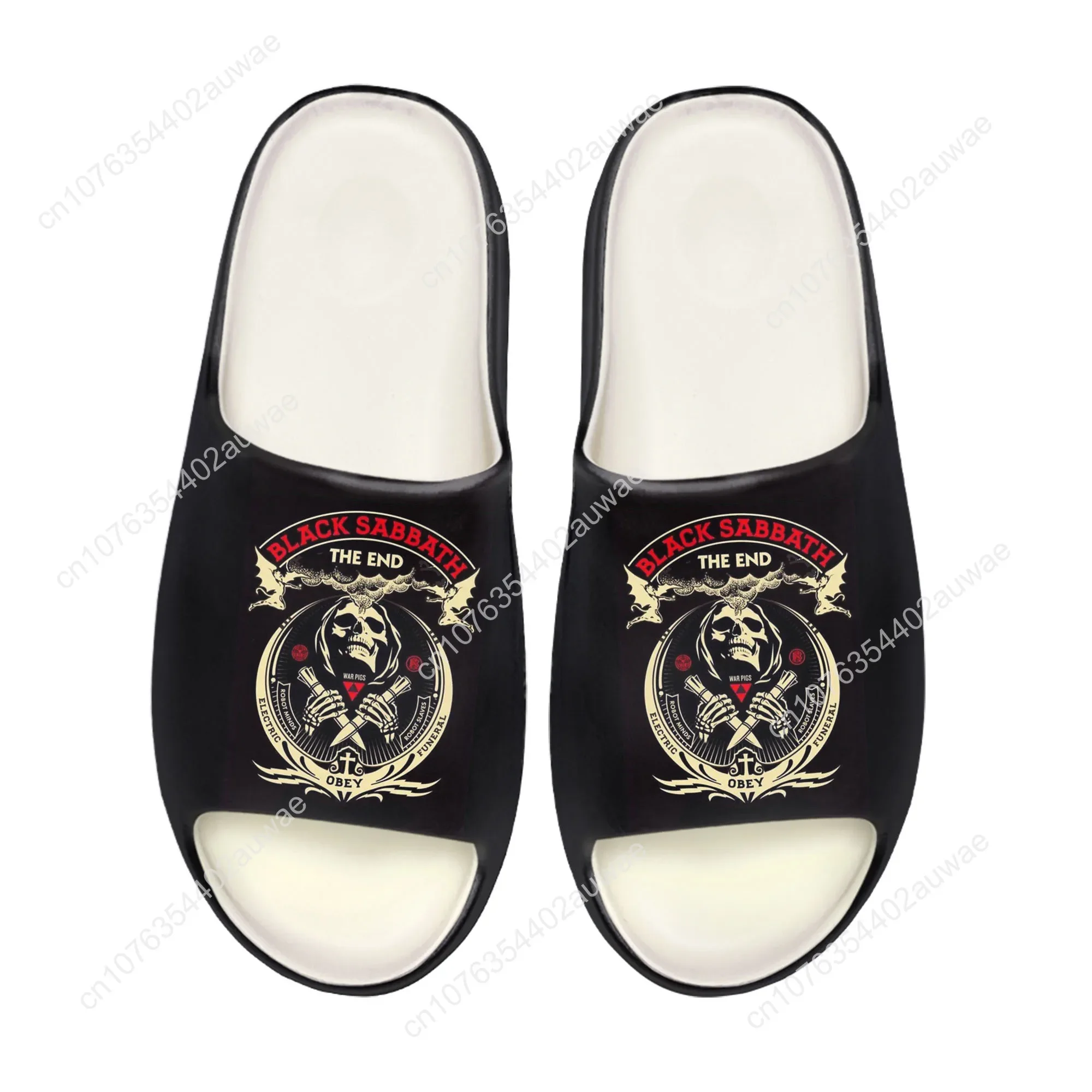 Black Heavy Metal Band Sabbath - Men Shoes Black avaliação e preço