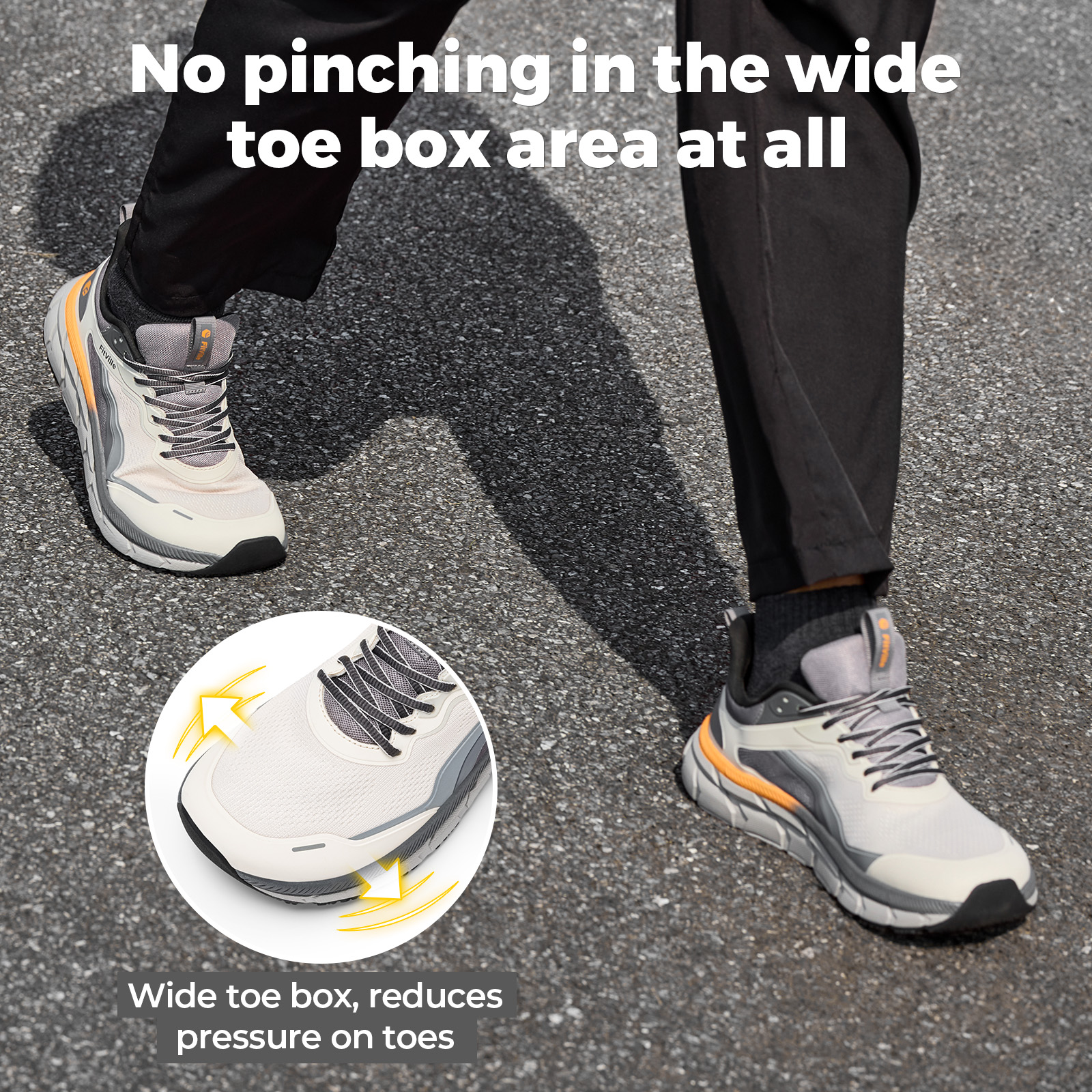 Fittington Wide Walking Shoes  - Men Shoes Size Chart avaliação e preço