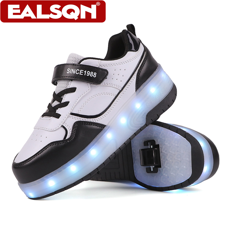 New Children's LED Light Up Ro - Men Shoes Velcro avaliação e preço