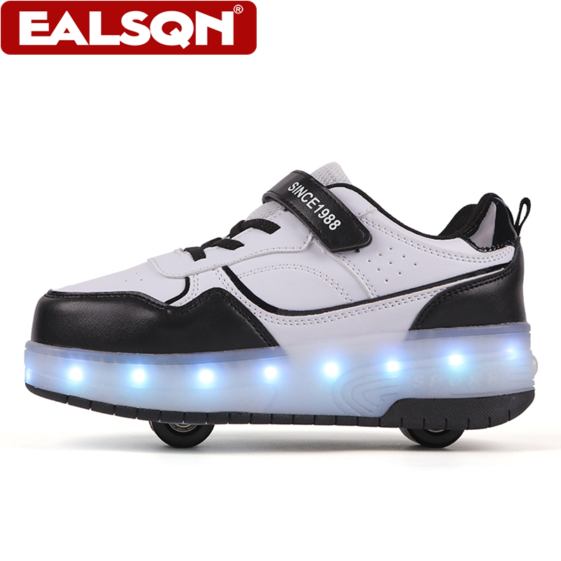 New Children's LED Light Up Ro - Men Shoes Velcro avaliação e preço